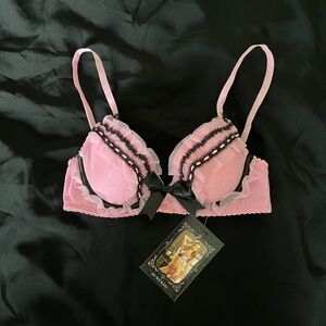 Wicked Brand Flirty Pretty Pink Bra Size Small NWT